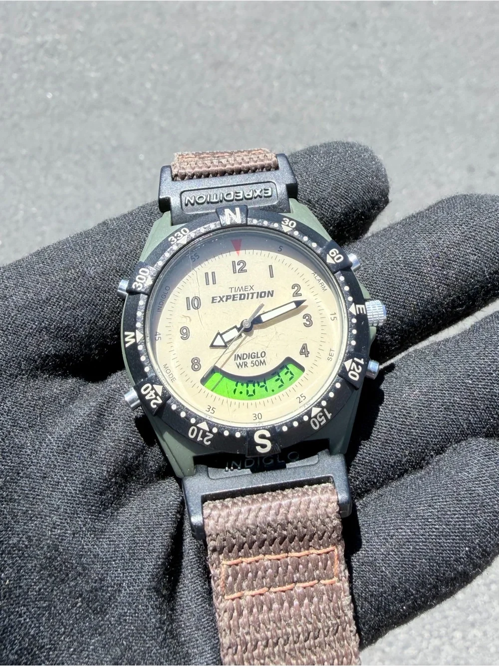 Vintage 1993 Timex Expedition HH Ana-Digi Men’s Watch Indiglo WR50M Working